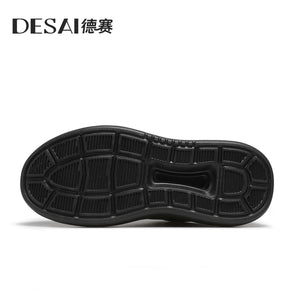 Desai shoes men's casual shoes autumn slip-on lightweight all-match breathable sneakers men's leather small white shoes DS30113