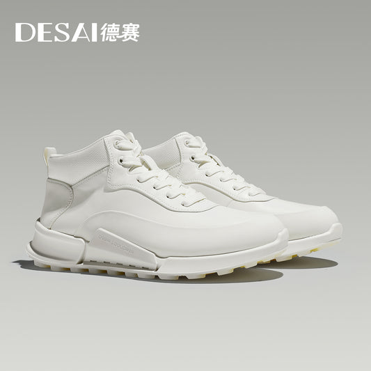 Desai high cut Mens Comfortable Breathable Lightweight Casual Sports Shoes with Anti Slip Sole Versatile for Daily Wear DS2073H