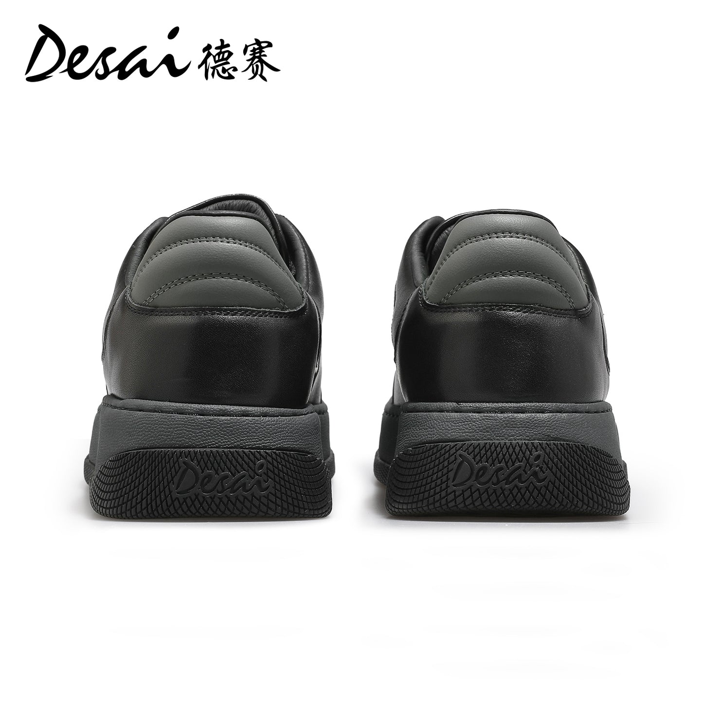 DESAI Full Grain Leather Men Shoes Soft Thick Bottom Casual Sneaker For Men Business Work Breathable Sneakers New Arrival DS3399