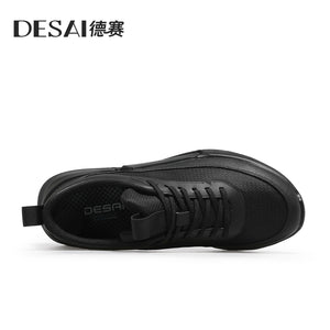 Desai casual shoes men's shoes increase wear resistance lightweight sports shoes men's mesh surface breathable lightweight soft sole running shoes DS2073