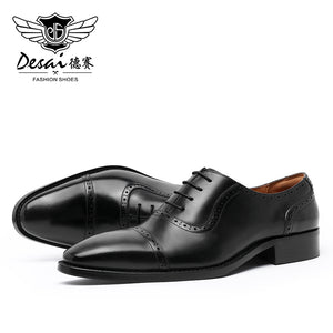 DS198-88/89 New Arrivals Men Business Dress Shoes Genuine Leather Brock Retro Gentleman Shoes Formal Carved Brogue Shoes Men