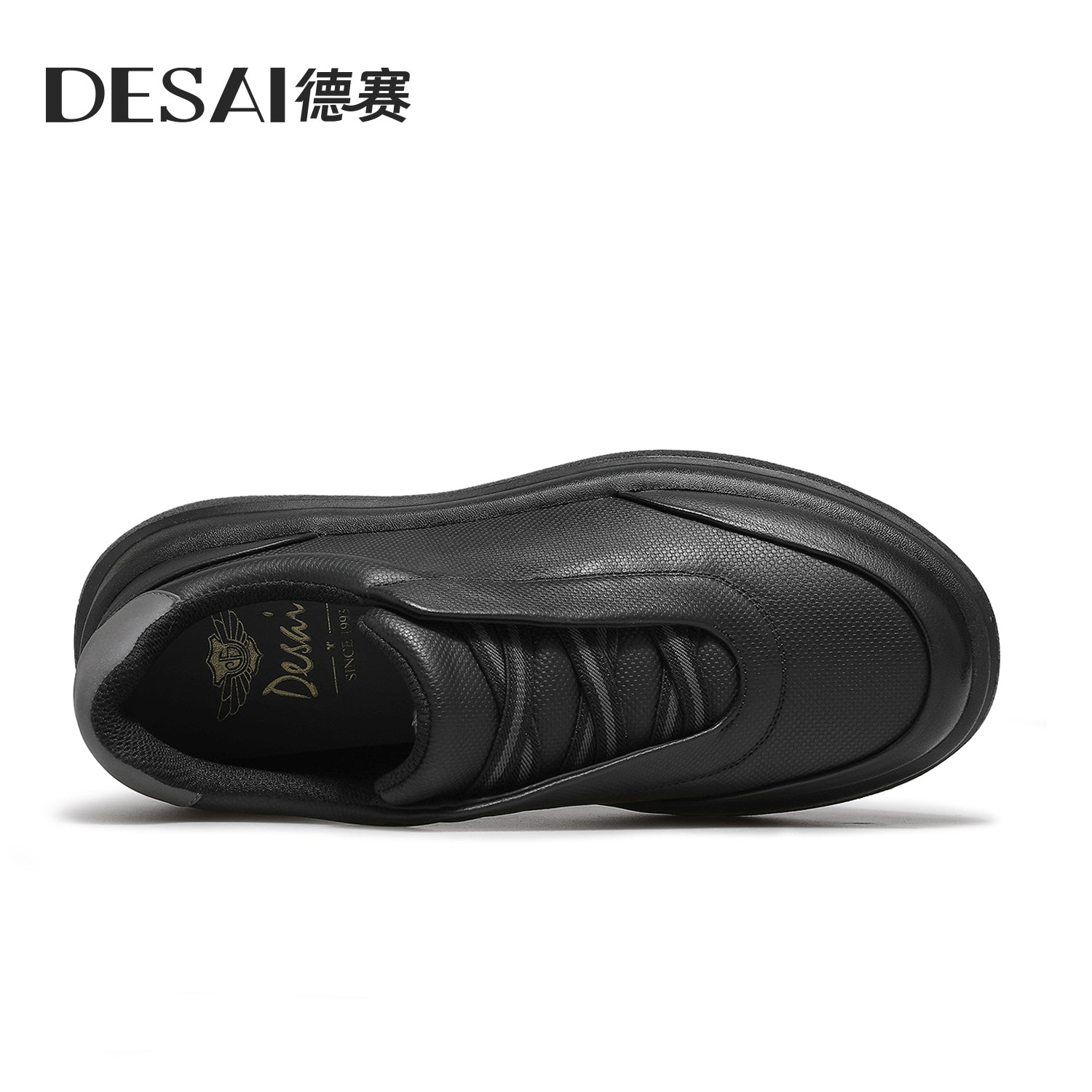 Desai shoes men's casual shoes autumn slip-on lightweight all-match breathable sneakers men's leather small white shoes DS30113