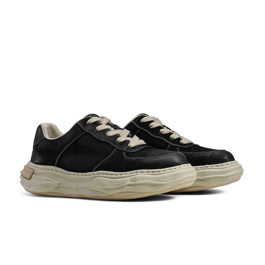 DESAI genuine leather versatile stylish trendy vintage casual shoes for men DS35108