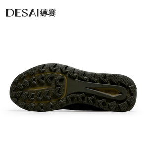 Desai casual shoes men's shoes increase wear resistance lightweight sports shoes men's mesh surface breathable lightweight soft sole running shoes DS2073