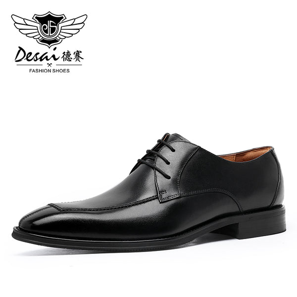 Desai New Arrivals Men Business Dress Shoes Genuine Leather  Retro Derby shoes Gentleman Shoes Formal Carved Brogue Shoes DS2061-11/13