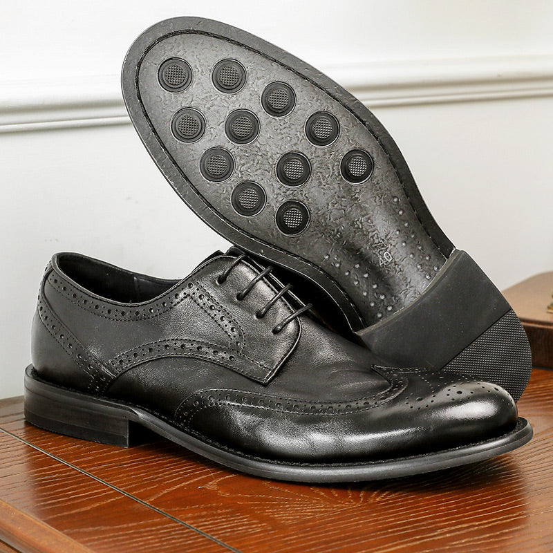 DS6311  Desai Men Brock Derby handmade leather shoes Casual dress shoes top cowhide leather shoes
