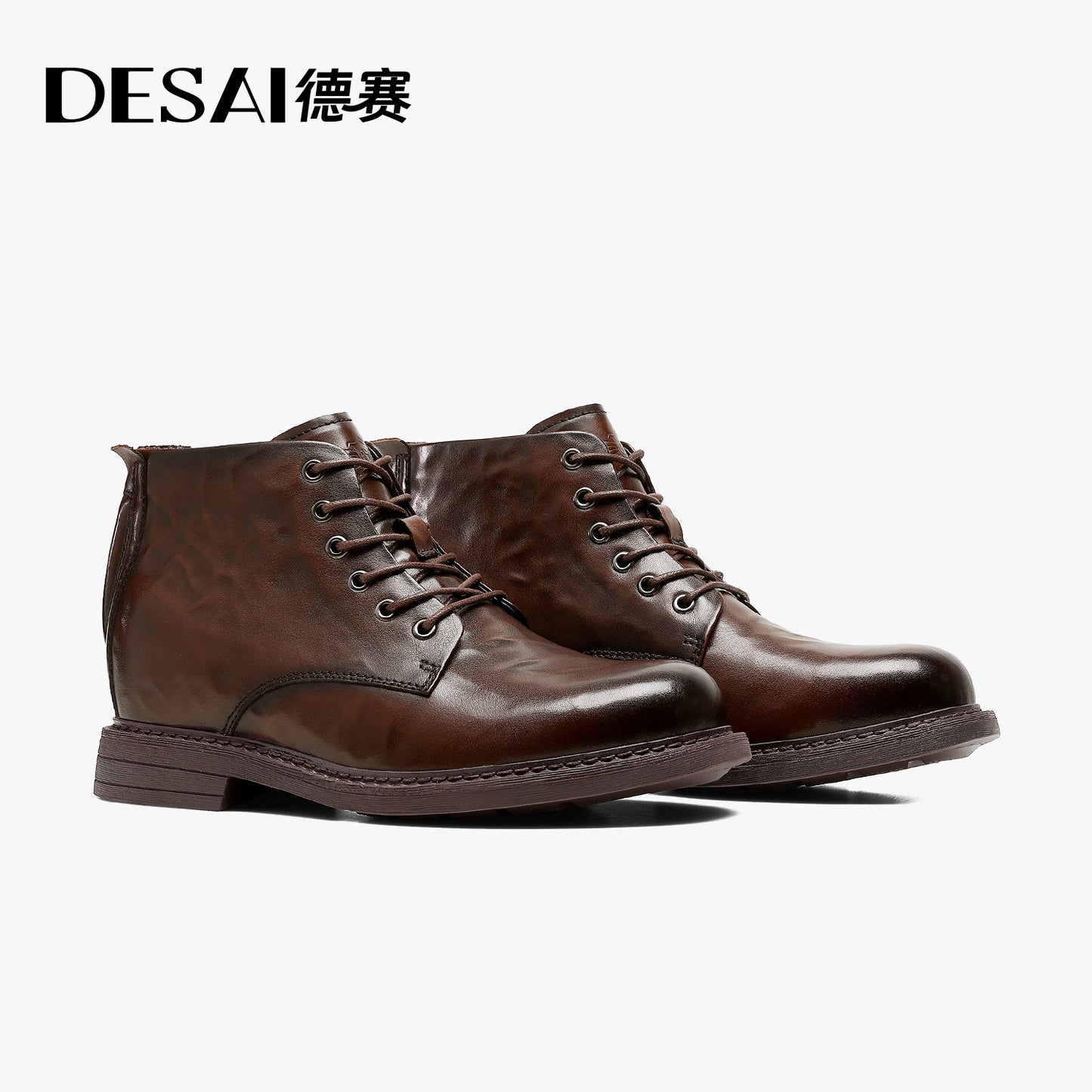 Desai Men's zipper Business leather British Style Men's leather Shoes Boots Men's Boots DS6518HZ