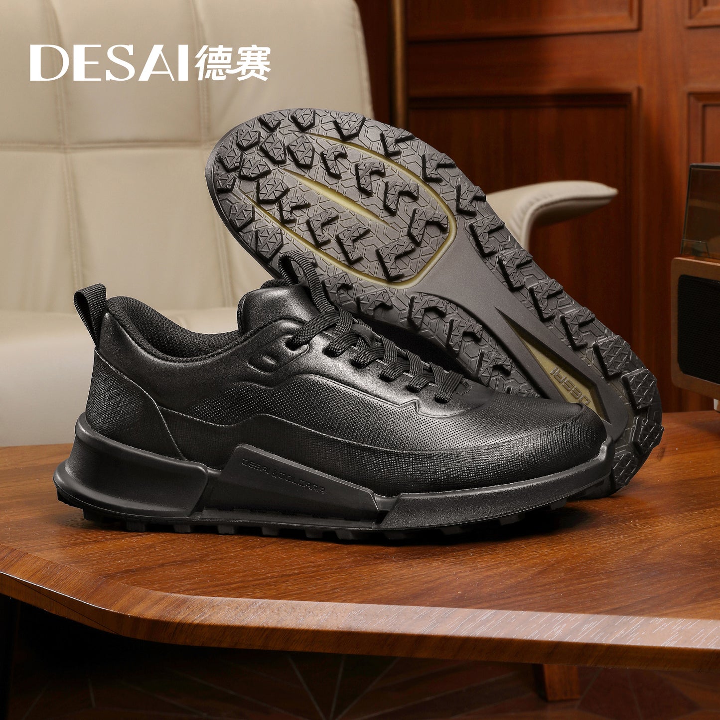 Desai Mens Comfortable Breathable Lightweight Casual Sports Shoes with Anti Slip Sole Versatile for Daily Wear DS2073A
