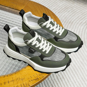 DS2337 Casual leather Shoes Thick Bottom Sneakers Laces Up for School Summer Breathable High Quality