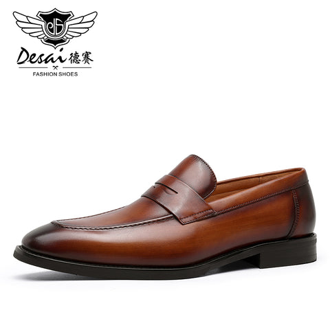Desai men's shoes loafers low-top  layer and leisure shoes Y41-5AA01/16