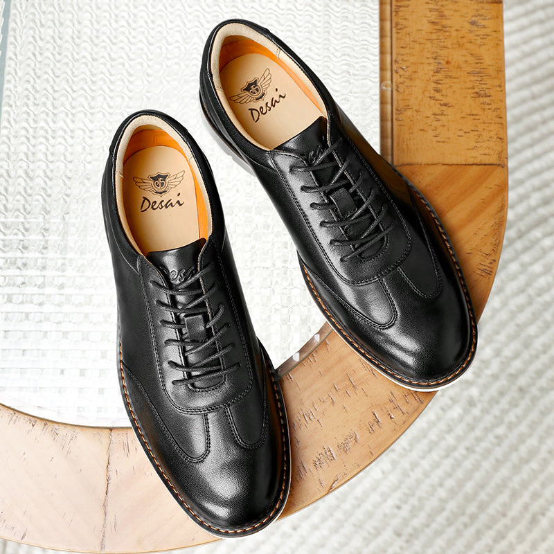 【 Black Five exclusive benefits 】【$9.9】 Leather business shoes & Chelsea Boots & Fashion leather casual shoes