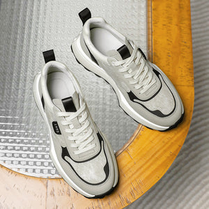 DS2337 Casual leather Shoes Thick Bottom Sneakers Laces Up for School Summer Breathable High Quality