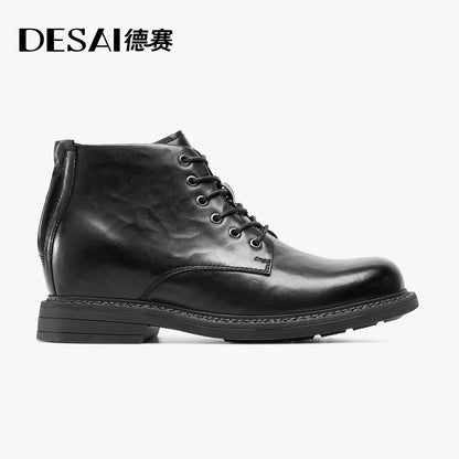 Desai Men's zipper Business leather British Style Men's leather Shoes Boots Men's Boots DS6518HZ