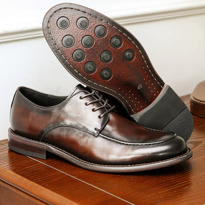 Desai Shoes For Men Business leather Carved British Shoes Formal Wear Handmade Derby Shoes Classic Design DS6309