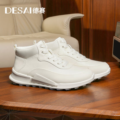 Desai high cut Mens Comfortable Breathable Lightweight Casual Sports Shoes with Anti Slip Sole Versatile for Daily Wear DS2073H