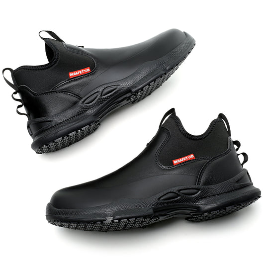 Desai working shoes Chef shoes waterproof comfortable anti slip shoes for men Food Service Chef Kitchen Non Slip Work Shoes Slip On Water Resistant  SF926