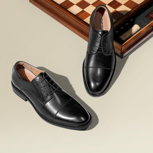 DESAI Men's Classic Oxford Shoes Formal Lace-up Wedding Dress shoes /OS6032