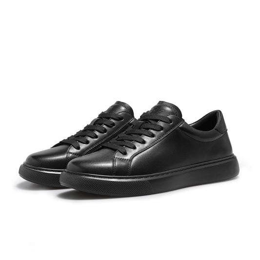 DESAI Laced Casual Sneakers Top Grain Leather Simple Design Slip Resistant Wear Resistant DS30173