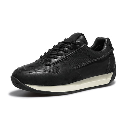 DESAI Durable Cowhide Leather Sneakers – Non-Slip & Comfortable DS3513