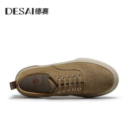 Desai men's shoes autumn new thick sole light soft sole sneakers small white shoes trend retro men's casual shoes DS3087