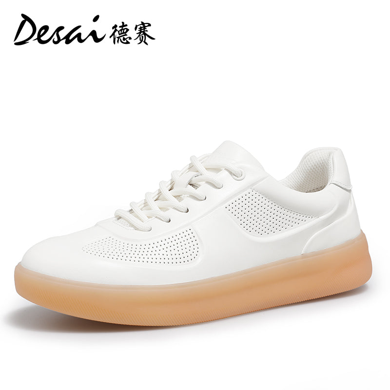 Desai Men's Shoes, Cool and Breathable in summer, Genuine Leather, German Training Shoes,Versatile Casual Shoes, Thick Soles, High Height Shoes DS3073