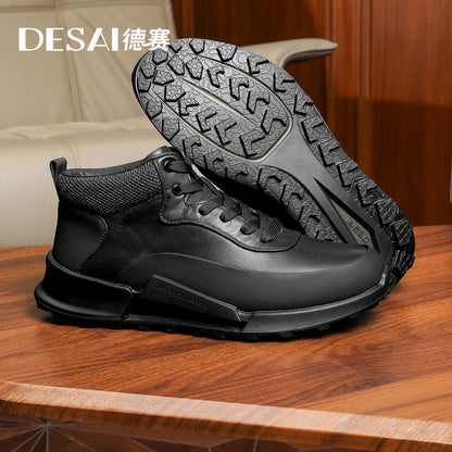 Desai high cut Mens Comfortable Breathable Lightweight Casual Sports Shoes with Anti Slip Sole Versatile for Daily Wear DS2073H