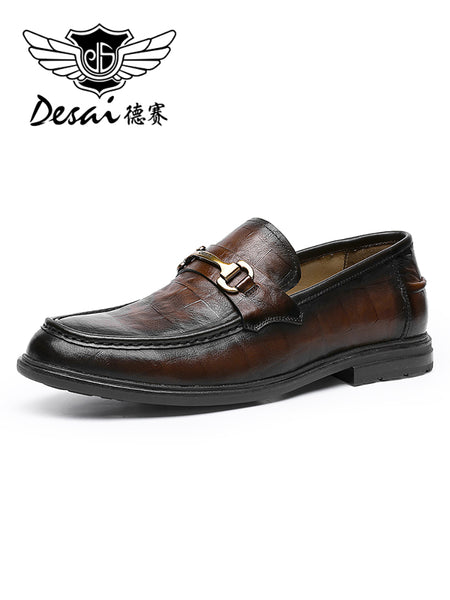 Genuine Leather British Toe Carved Business Shoes For Men Classic Dress Formal Wedding DS1001