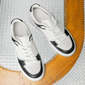 DS2336 DESAI Casual Leather Shoes Genuine Leather Thick Bottom Sneakers Laces Up  Breathable 2023