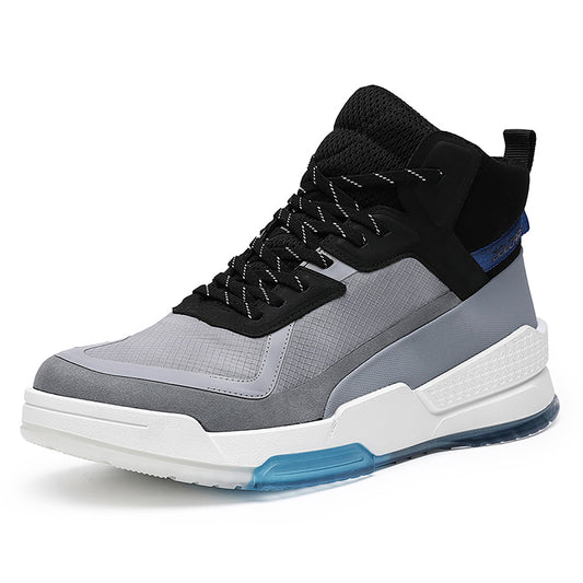 DESAI Thick Sole Casual Men's Shoes Comfortable Breathable High Top Shoes for Men DS2352H