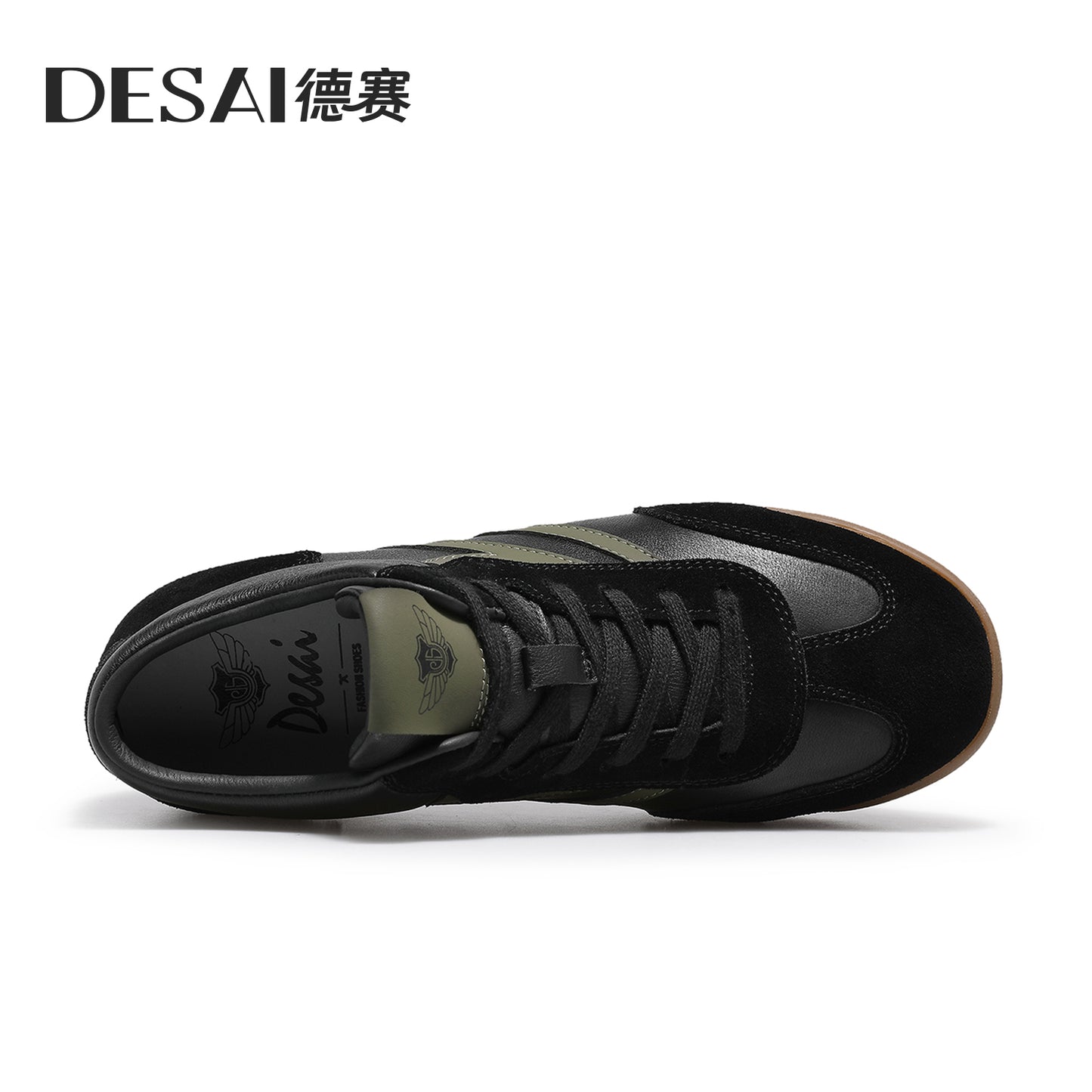 Desai [Retro Gump double soles] increase casual shoes autumn and winter soft sole Sneakers breathable German Trainer sports shoes DS30157