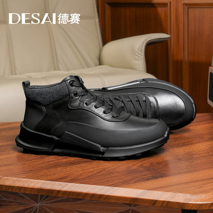 Desai high cut Mens Comfortable Breathable Lightweight Casual Sports Shoes with Anti Slip Sole Versatile for Daily Wear DS2073H