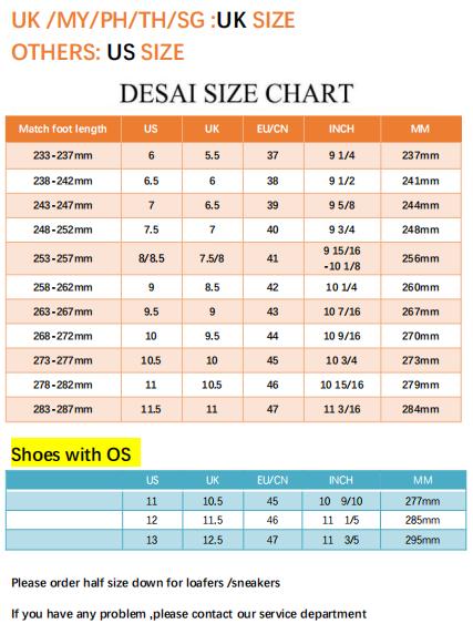 Desai Shoes for Men Sneakers Real Cowhide Leather Thick Bottom Laces up For High and Middle School Fasion and Classic DS3331
