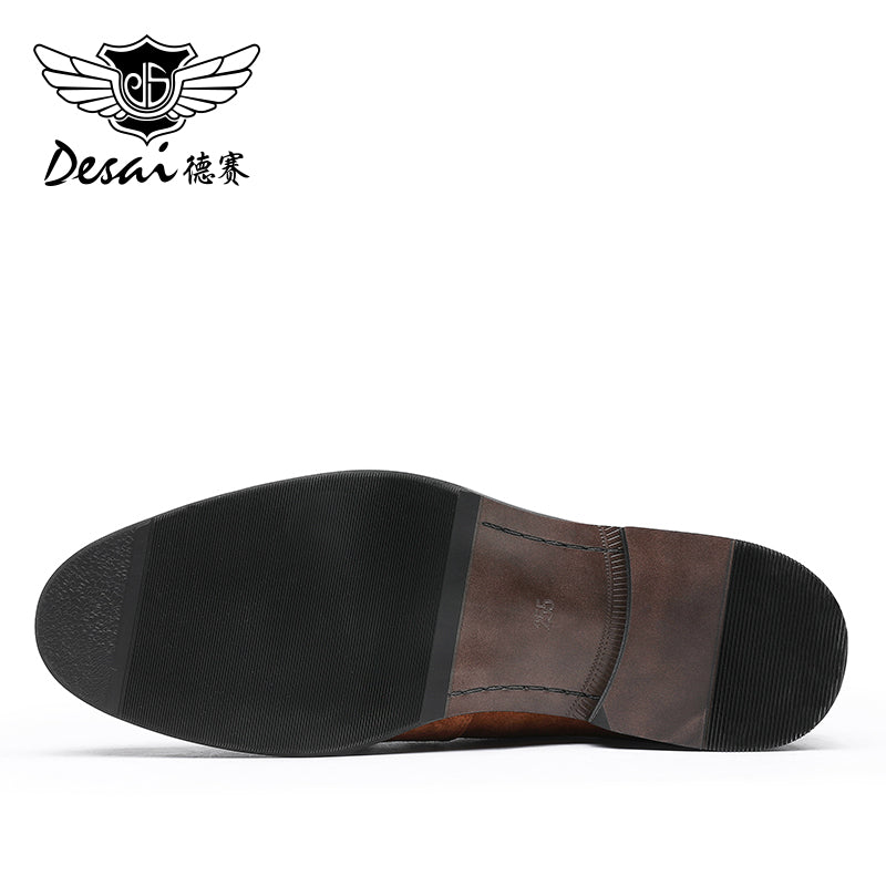 DESAI  Loafers Shoes For Men Fringe Easy Wear Genuine Leather Casual Male Loafers Shoes Fashion Luxury DS890207