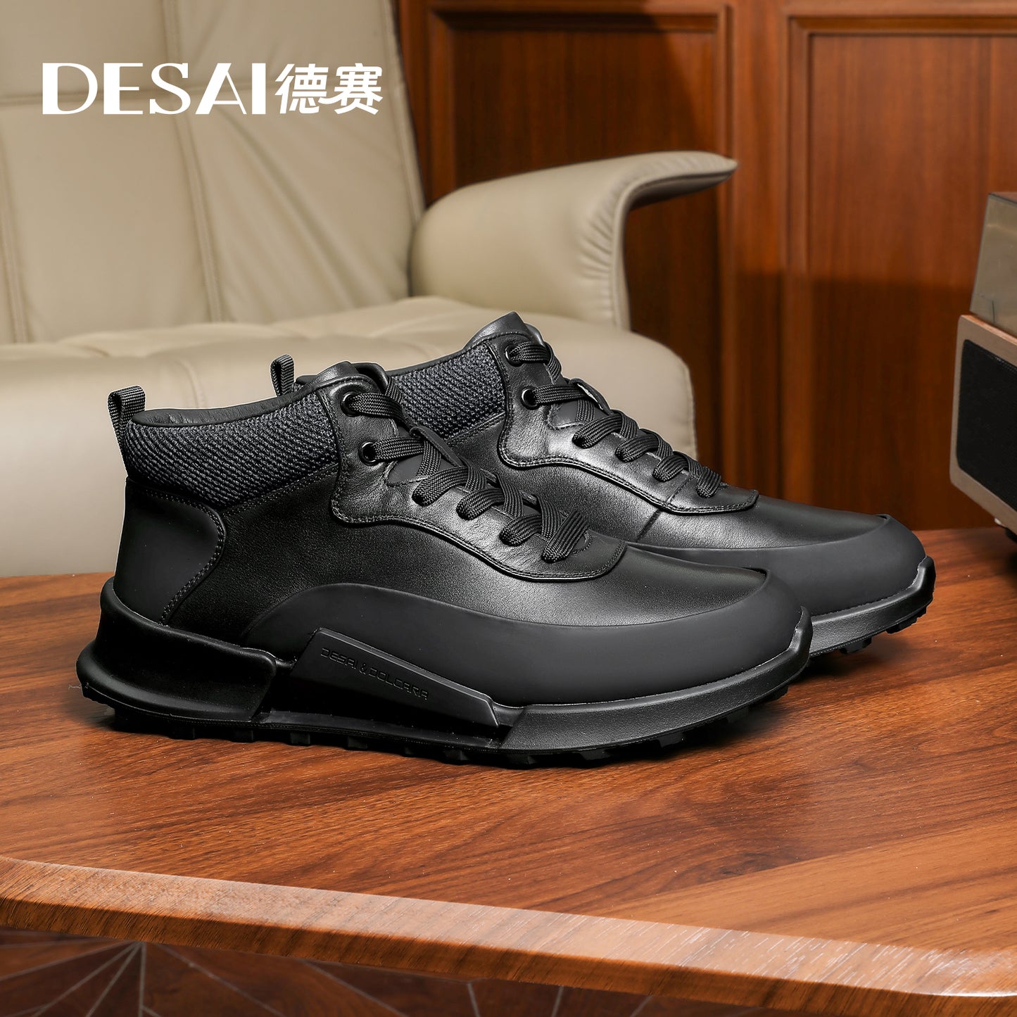 Desai high cut Mens Comfortable Breathable Lightweight Casual Sports Shoes with Anti Slip Sole Versatile for Daily Wear DS2073H