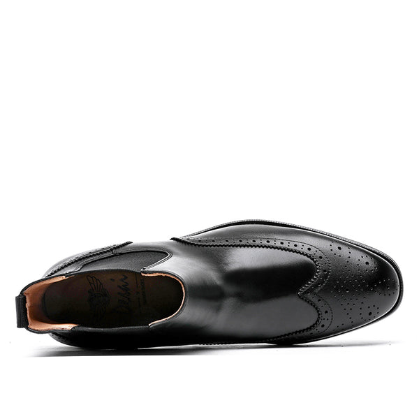 Desai Men's Fashion One-step Chelsea Boots Elastic Shoes DS122H-91/92
