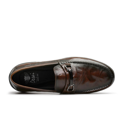 DESAI slip-ons leather Whole loafers cowhide cow gentleman casual fashion for men DS1507