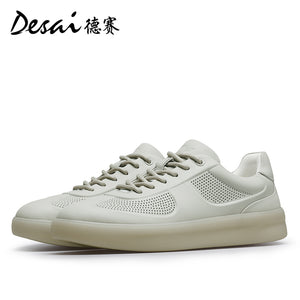 Desai Men's Shoes, Cool and Breathable in summer, Genuine Leather, German Training Shoes,Versatile Casual Shoes, Thick Soles, High Height Shoes DS3073