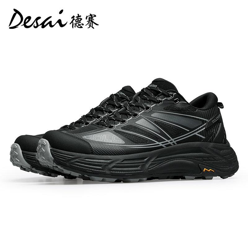 Desai Men's Summer Breathable sneakers 2024 New Outdoor Mountaineering Shoes Soft Sole Hiking Men's Sports and Casual Shoes DS2058