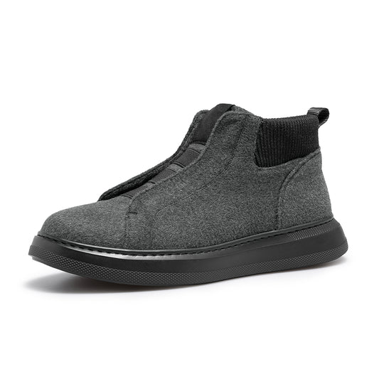 Desai [Warm wool high-top shoes] cotton shoes men's winter slip-on lazy casual boots men's board shoes DS30188H