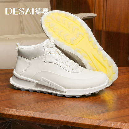 Desai high cut Mens Comfortable Breathable Lightweight Casual Sports Shoes with Anti Slip Sole Versatile for Daily Wear DS2073H