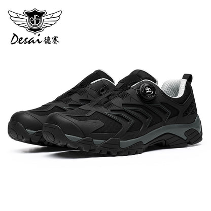 Desai Men Casual Shoes Real Leather Sneakers Without Laces Up Breathable Low Heel Four Season Use Waterproof Material DS2351