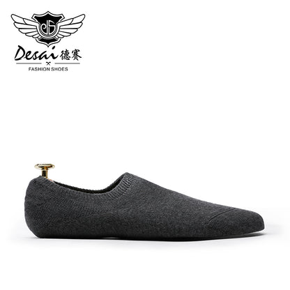 Desai Brand Men's Cotton Socks Short New Style Black Business Men Socks Soft Breathable Summer for Male Socks Gifts For Men