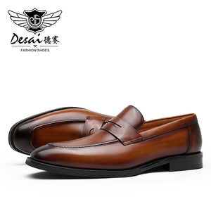 Y41-5AA01/16  Desai men's shoes loafers low-top  layer and leisure shoes