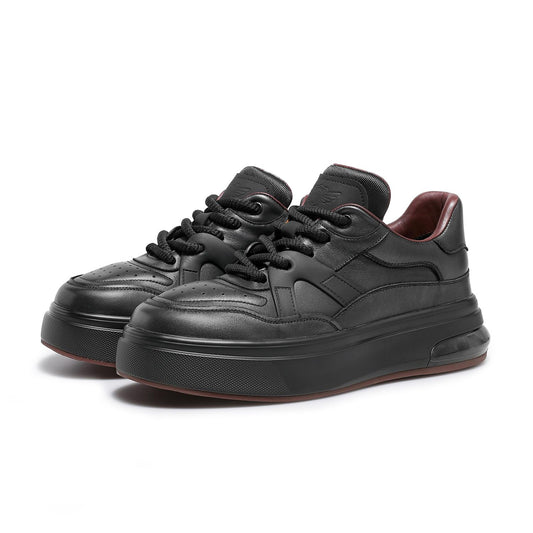 DESAI Low-top Retro footwear height increasing soft soles Genuine leather sneakers Fashion Shoes DS30212