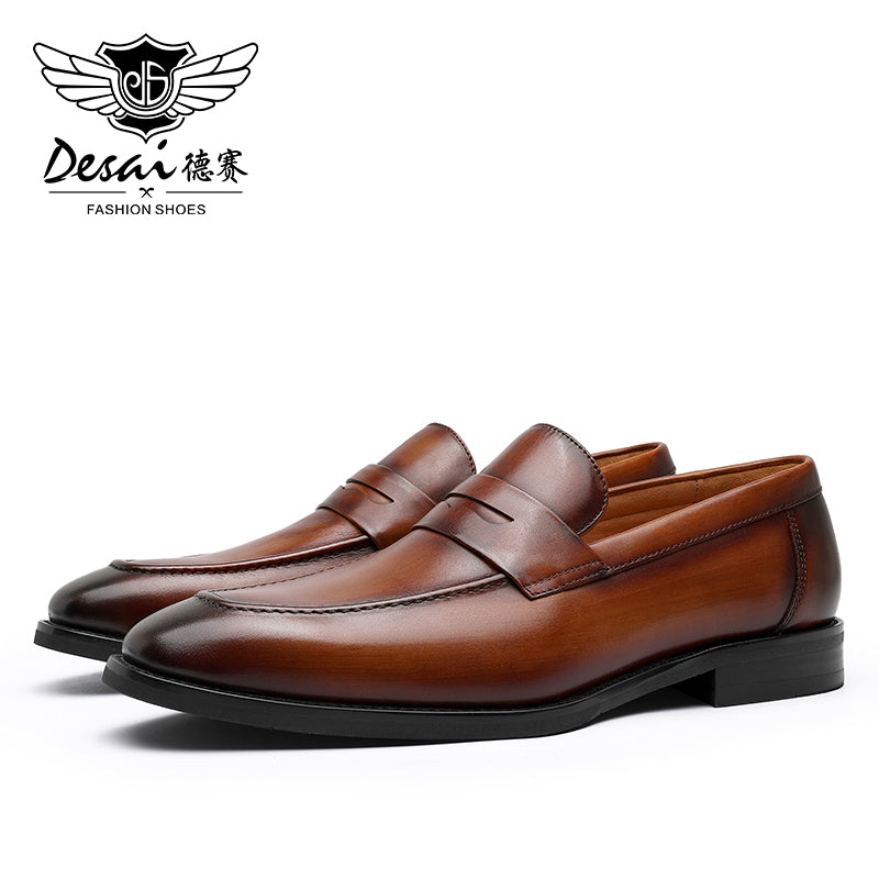 Y41-5AA01/16  Desai men's shoes loafers low-top  layer and leisure shoes