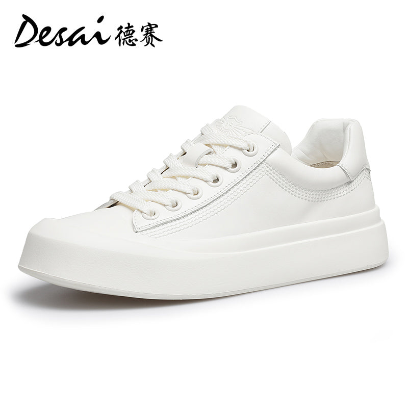 Desai Men's Shoes 2024 Summer New Thin Breathable Flat Board Shoes Sports and Casual Canvas Shoes Little White Shoes for Men DS3071