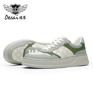 Desa iNew men's leisure leather shoes fullgrain leather soft sole leather shoes DS02783