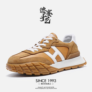 DS3317 DESAI Casual Leather Shoes Genuine Leather Sneakers Summer and autumn Breathable