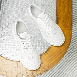 DS2308 DESAI Casual Leather Shoes Genuine Leather Thick Bottom Sneakers Laces Up  Breathable 2023