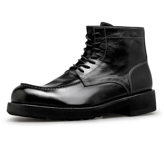 Desai English vintage leather Martens men's platform lace-up high top casual work boots Trend motorcycle boots men's boots DS6029H